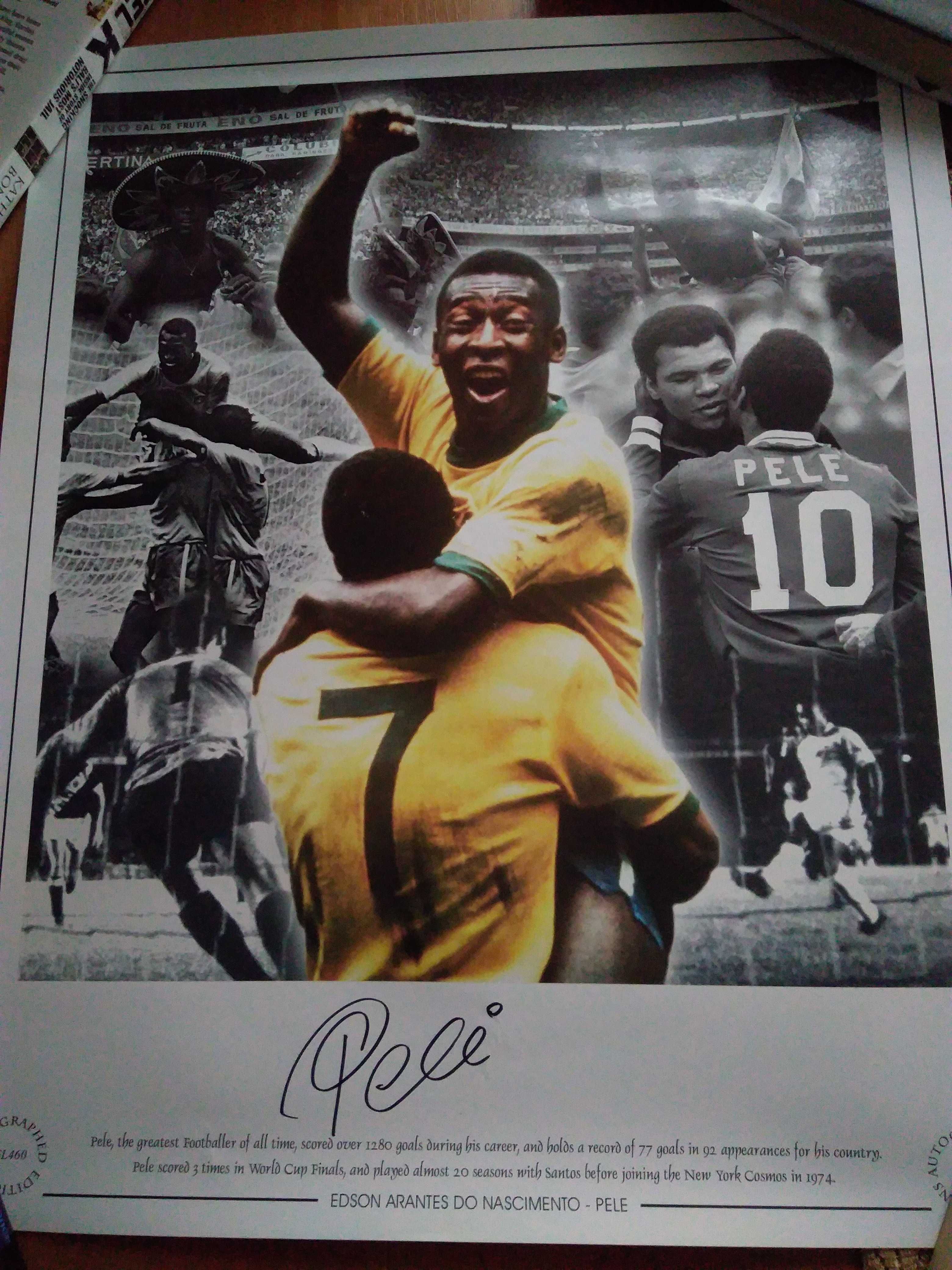 Piłka Nożna Pele autograf podpis COA dowód Brazylia unikat okazja !!!