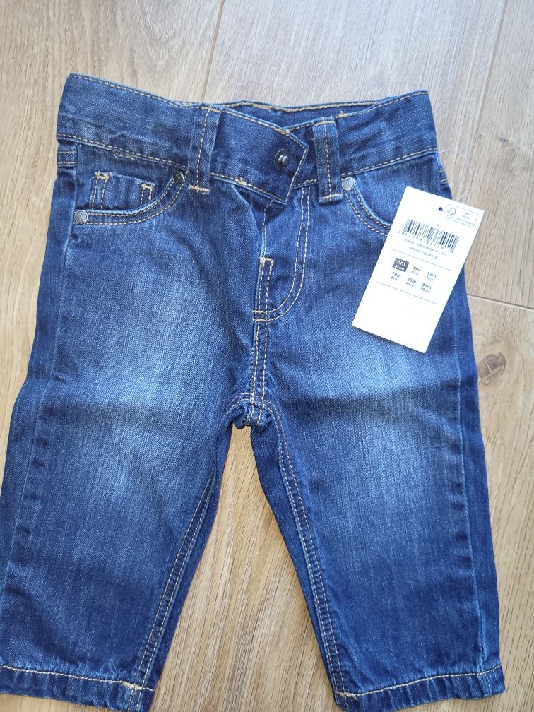 Nowe jeansy 68 Tex