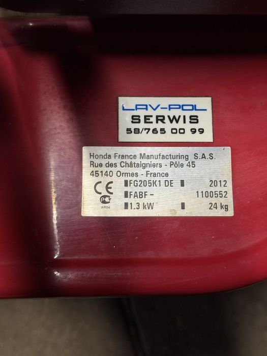 Honda FG205DE glebogryzarka