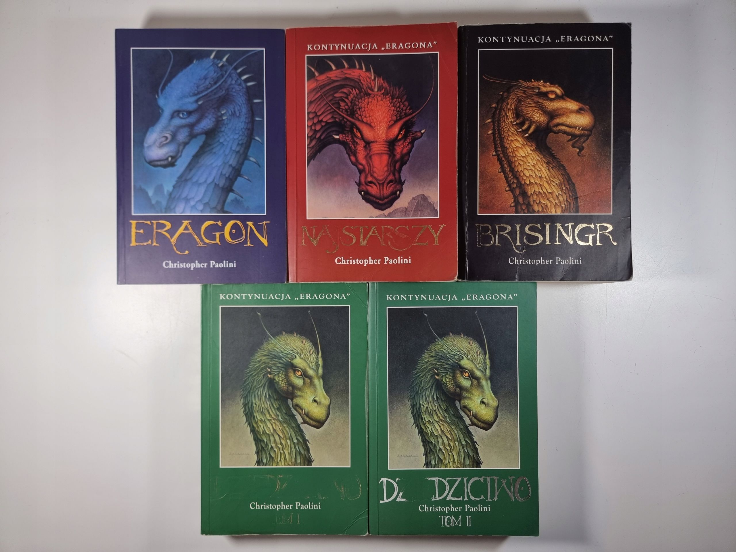 Seria Dziedzictwo / Eragon / zestaw 5 książek / Komplet / Paolini