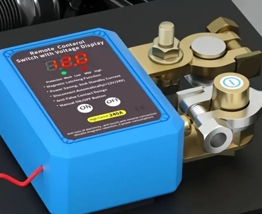 Дистанційний вимикач маси 12-24v, 240А + 2 Пульти / Реле відключення а