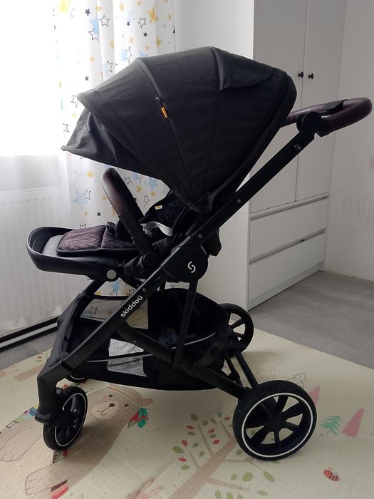 Wózek 2w1 Skiddoü Moss Onyx Głęboko Spacerowy
