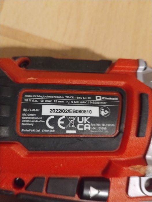 Wiertarko wkrętarka Einhell TP-CD 18/60 z udarem