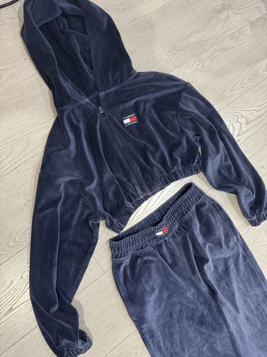 Оригинал костюм tommy Hilfiger велюр бархат синий