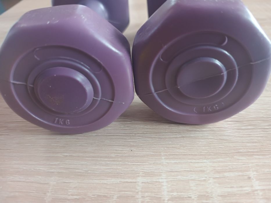 Hantle fioletowe 1 kg, używane , stan dobry