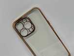 Iphone 13 PRO Etui Case Obudowa Przeźroczysto-Złota kod 1056