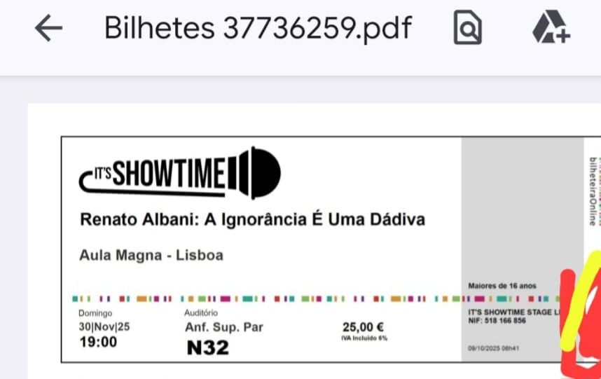 Vendo dois ingressos do renato albani