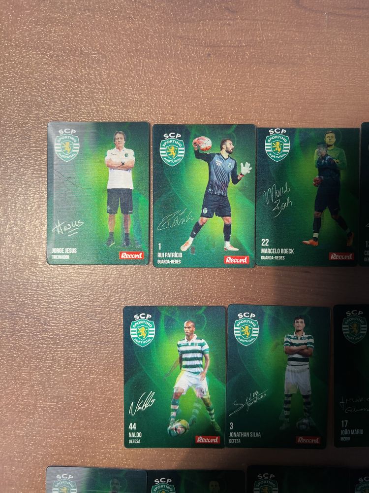 Cartas de coleção Sporting 2015/2016