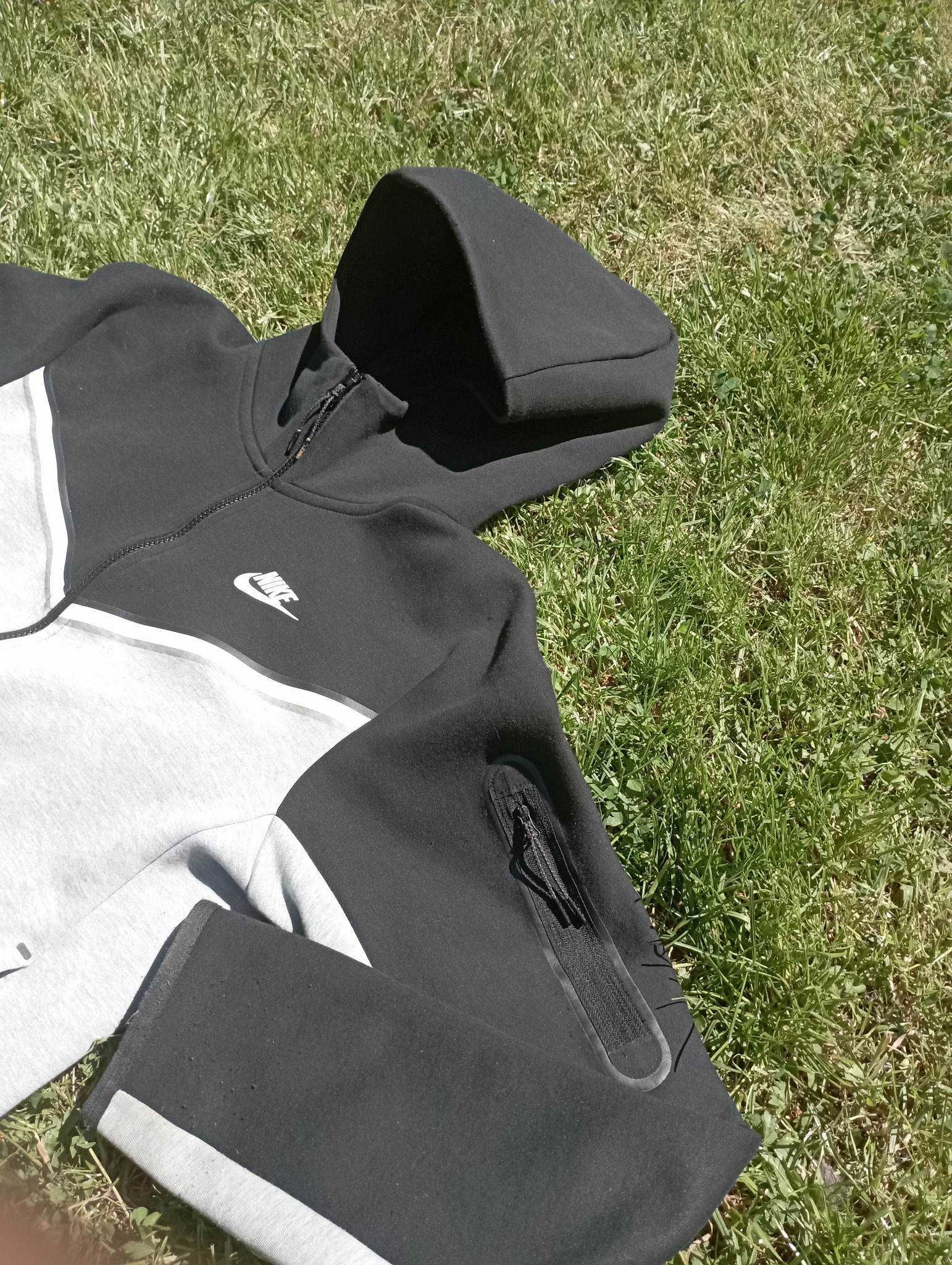 nike tech fleece bluza szaro czarna rozmiar S