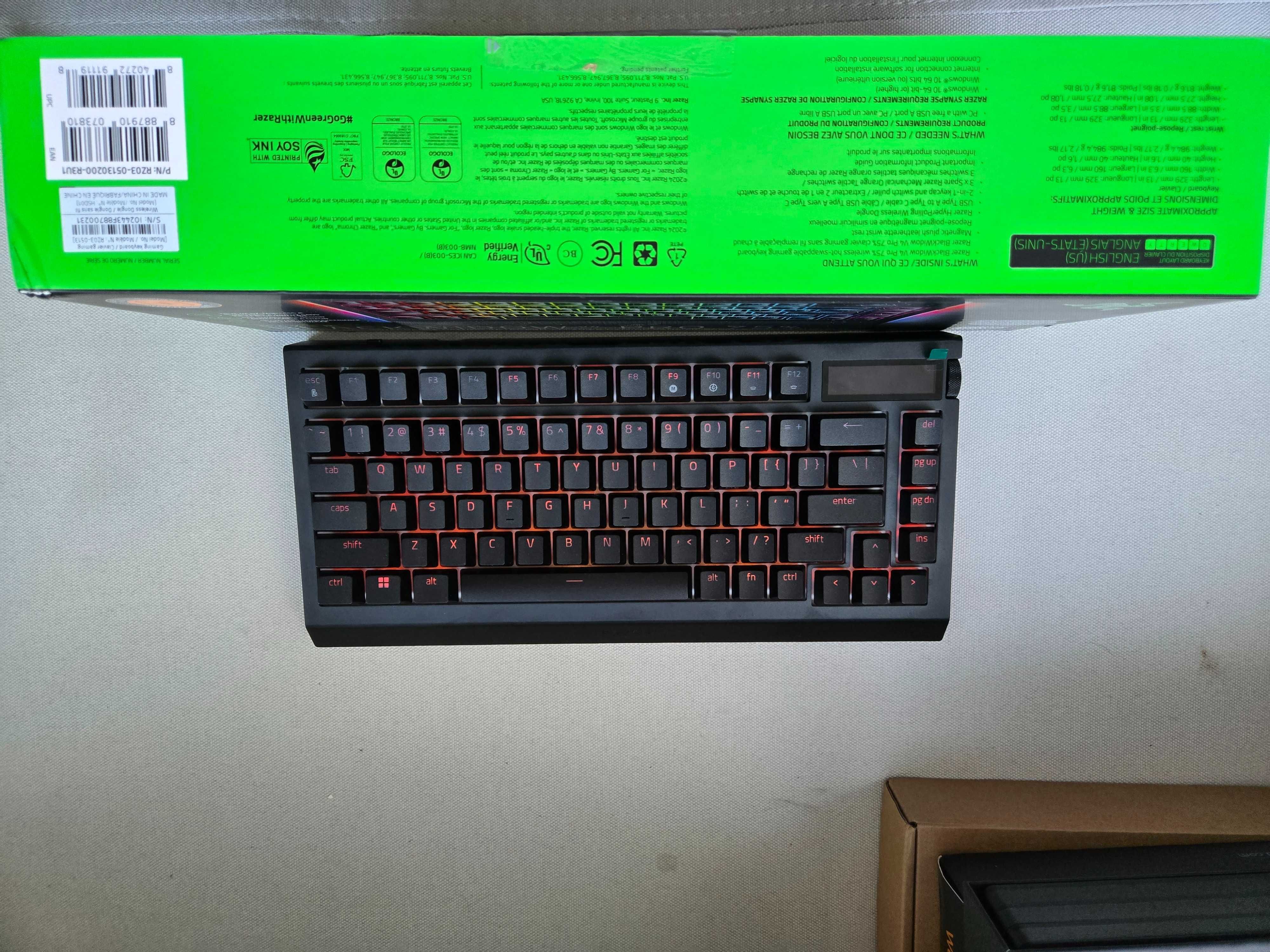 Нова бездротова ігрова клавіатура Razer BlackWidow V4 Pro ANSI Black