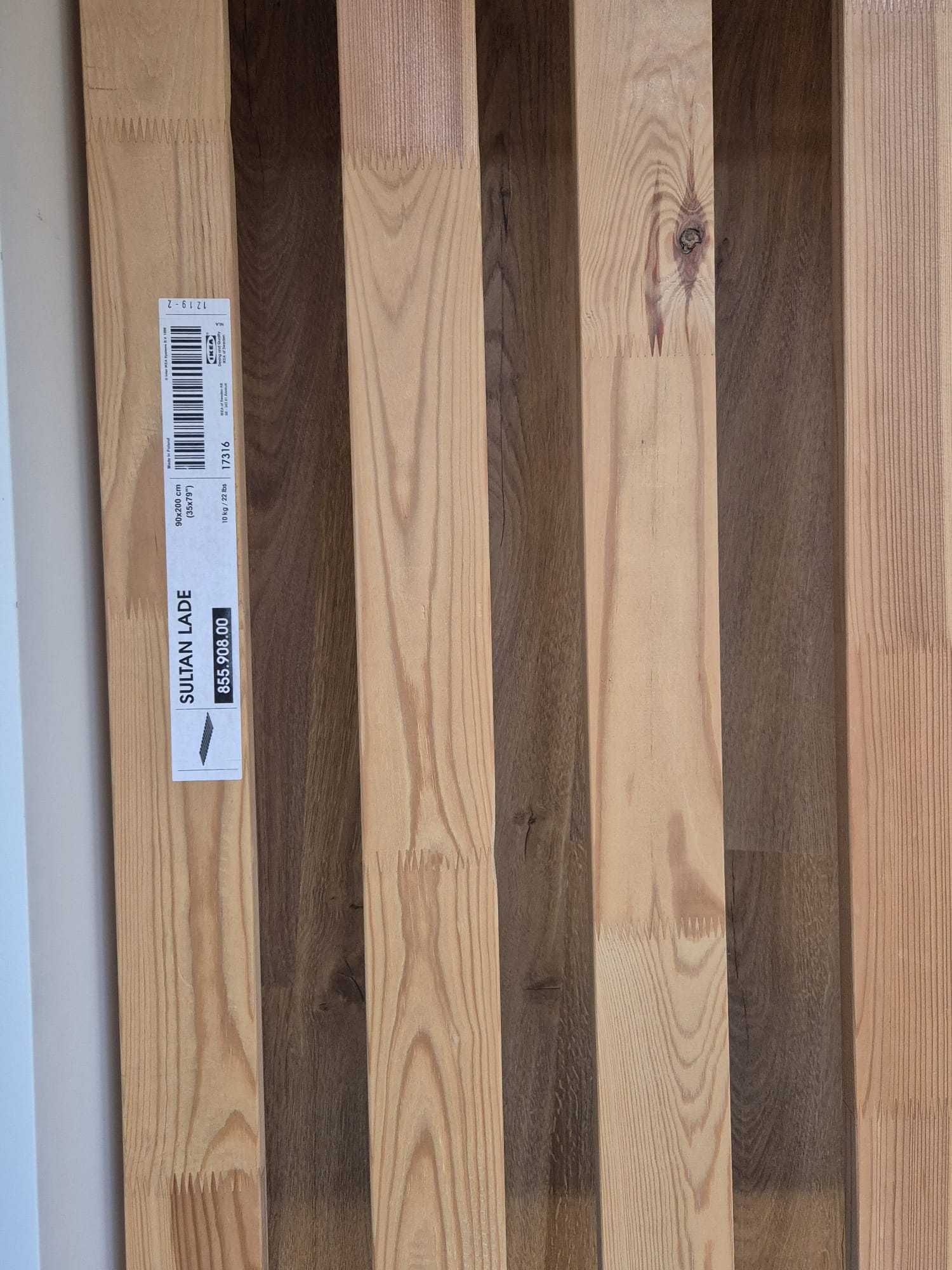 Cama Malm com estrado e colchão Malvik 90 x 200