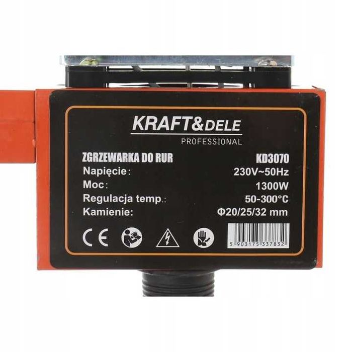 Zgrzewarka do rur PCV PP MATRYCE PE PB 1300W 230V/50Hz ZESTAW KD3070