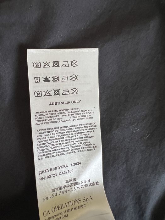 Сорочка Armani Exchange limited edition синя оригінал M нова