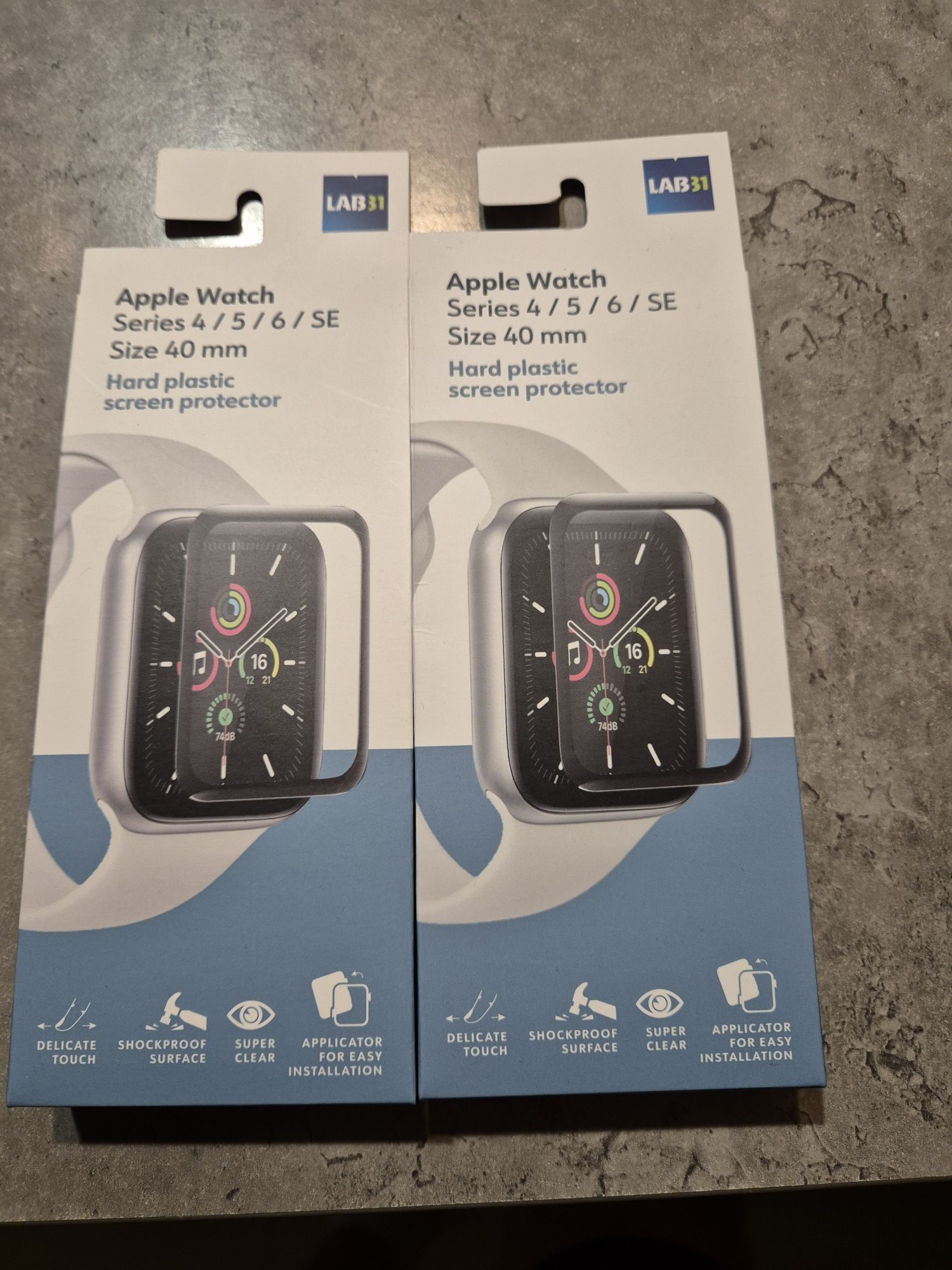 Szkło ochronne z twardego plastiku apple watch 40 mm