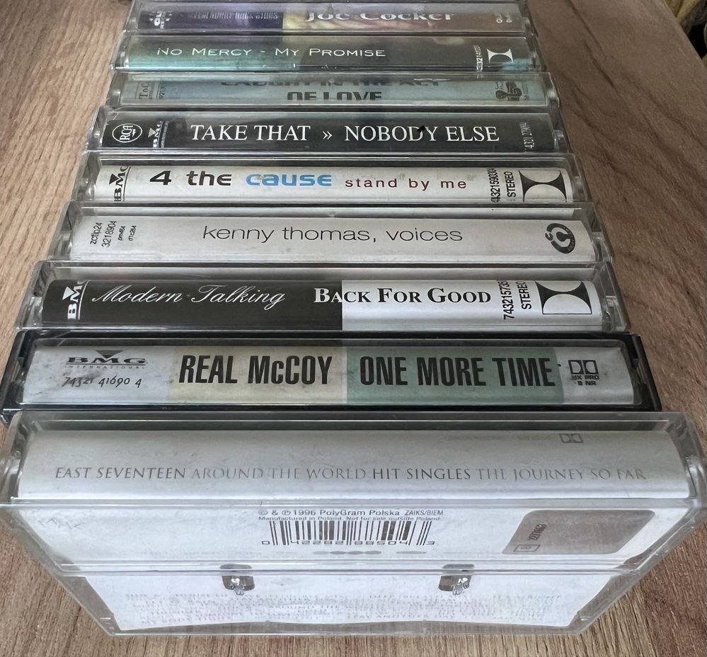Modern Talking, Fun Factory, Alexia, Sasha, Mariah Carey kasety MC