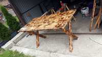 Drewniany stół do ogrodu