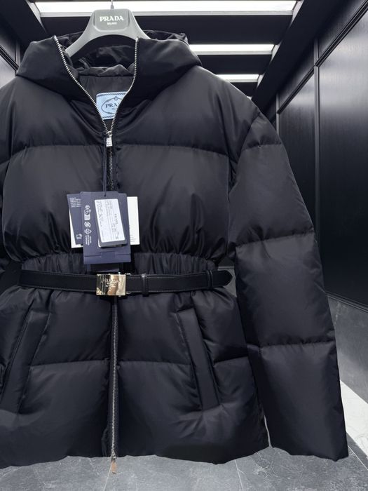 Пуховик Прада Prada жіночий натуральний качиний пух