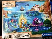 Nowe Puzzle Clementoni Syrenka Arielka 1000 Story maps