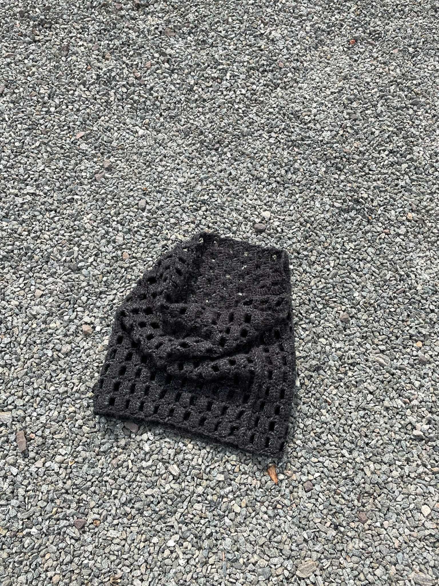 Handmade szalik typu komin na zimę jesień custom szydełkowany