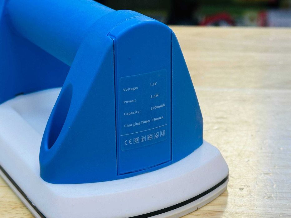 Міні Присоска на 100 кг, М'яка біла гума, Автопідкачка, Дисплей + Кейс