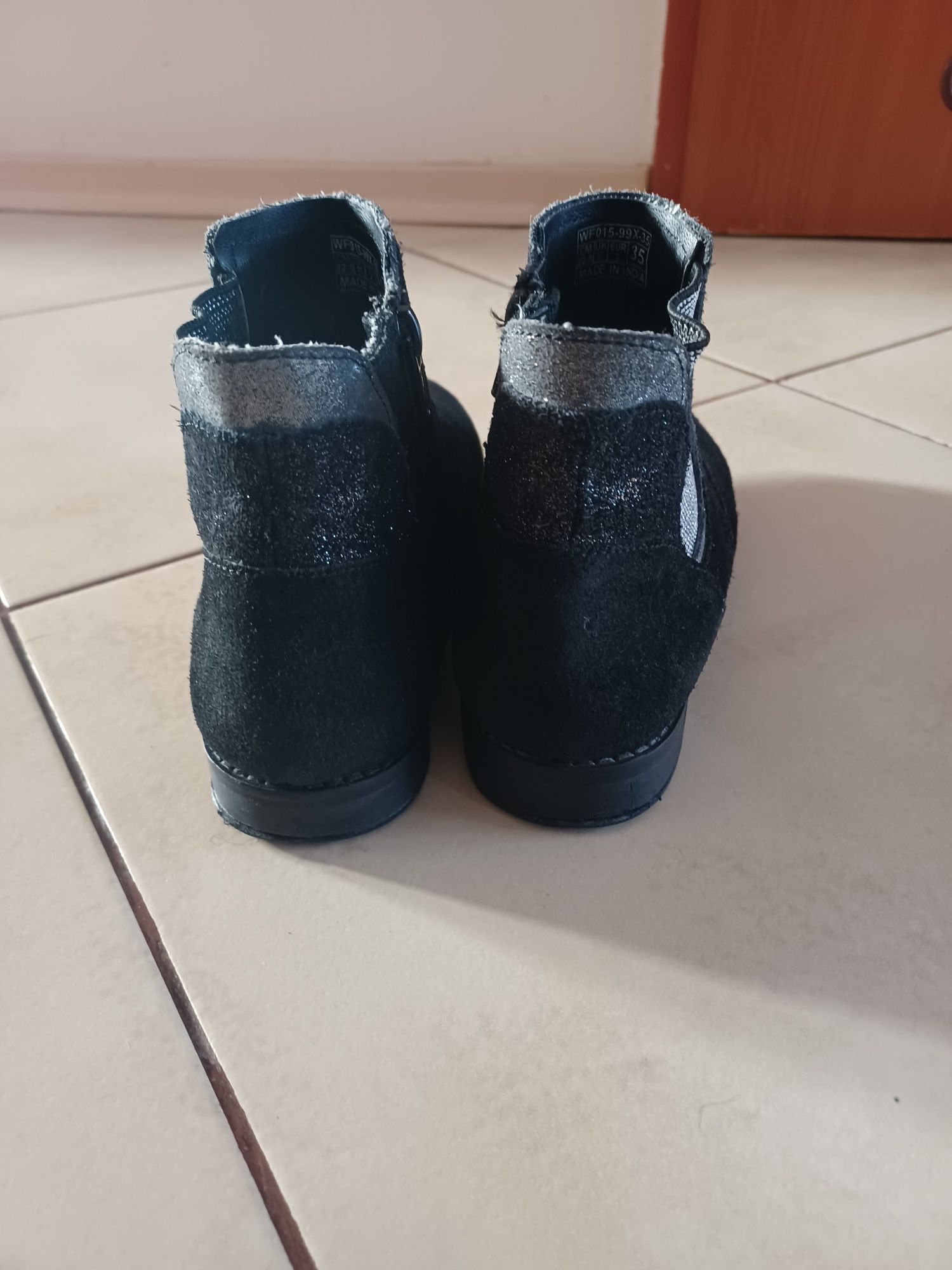 Buty jesień wiosna  sztyblety Reserved skórzane 35 dziewczynka