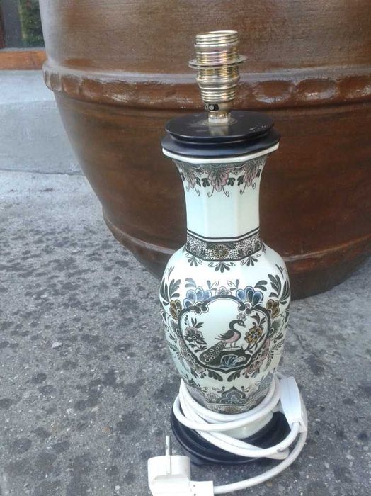 lampa antyk stan bdb unikat sprawna jak nowa biel zieleń