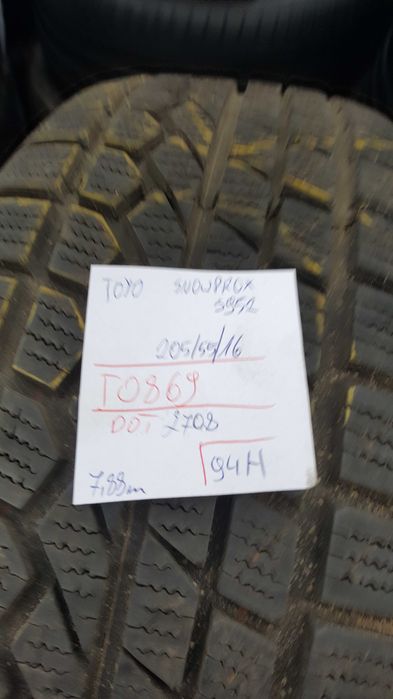 Toyo 205/55 r16 SnowProX S952 /// 8mm!!!