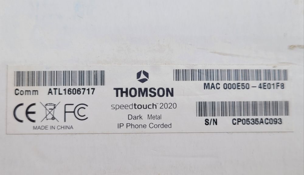 Telefon VoIP Thomson SpeedTouch 2020 Dark Metal