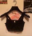 Crop top z koronka