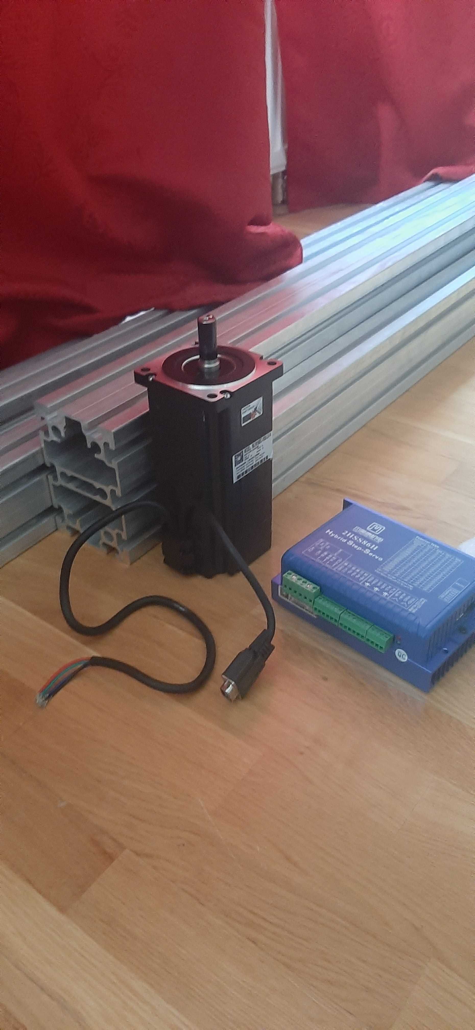 Гибридный шаговый двигатель NEMA 34 12Nm JMS + блок питание + провода