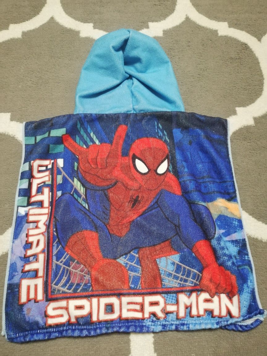 Ręcznik z kapturem dla chłopca spider man