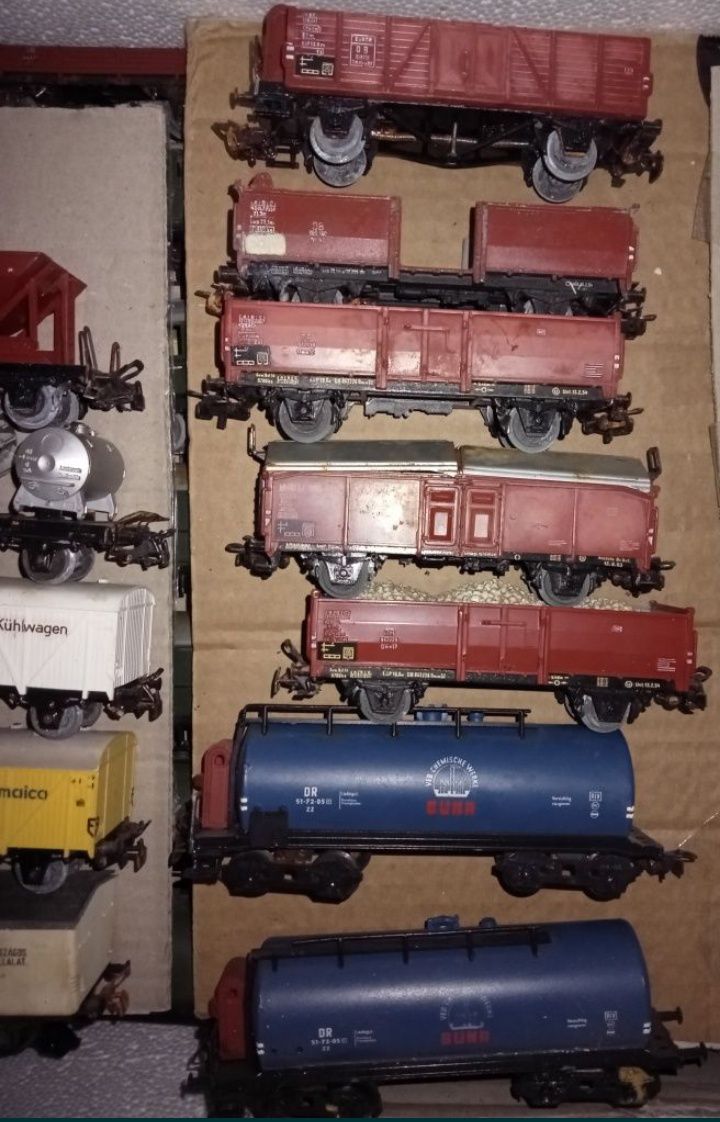 H0 Marklin Fleischmann Piko Roco Lima Wagon 62szt. Dźwig szutrowy
