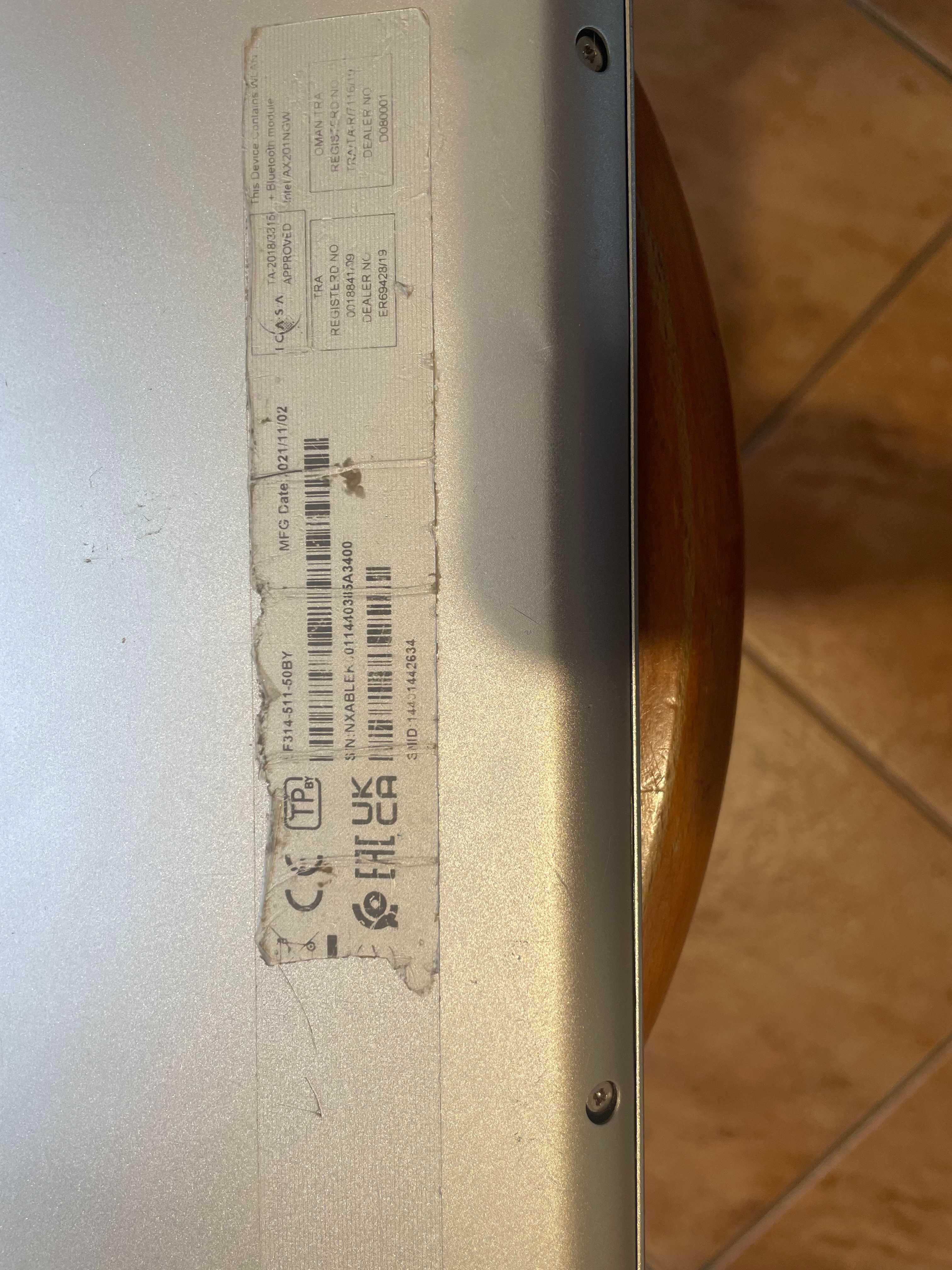 Acer Swift 3 SF314-511, i5-1135G7, 8gb, 256ssd