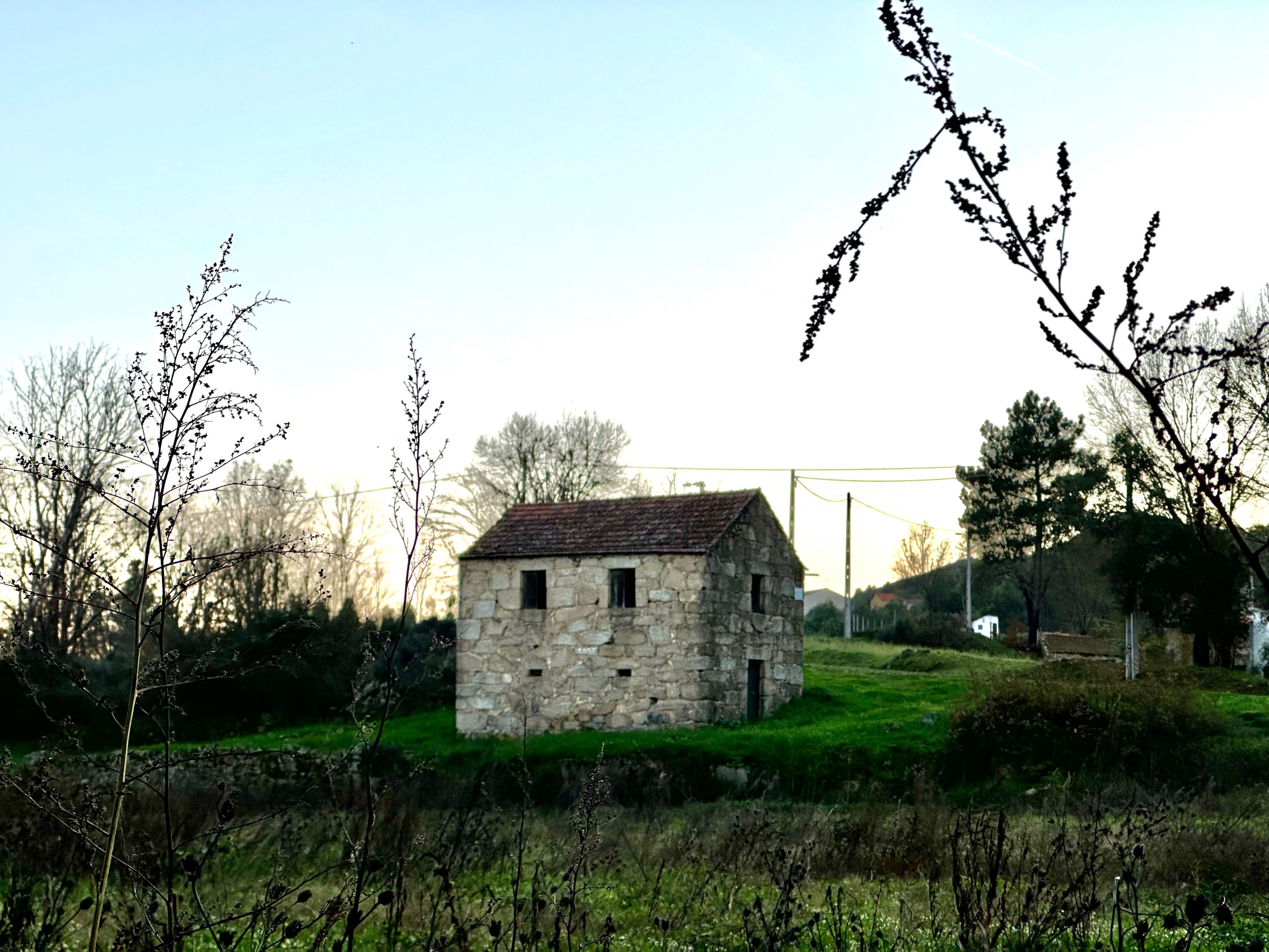 Traditional Stone House with Farmland – Peaceful Rural Setting