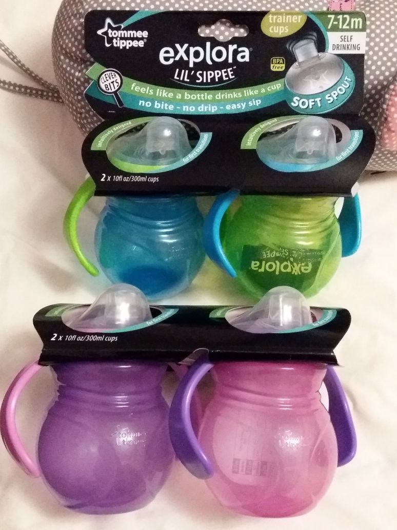 Поильник-непроливайка Tommee Tippee 7-12 мес.Новый.