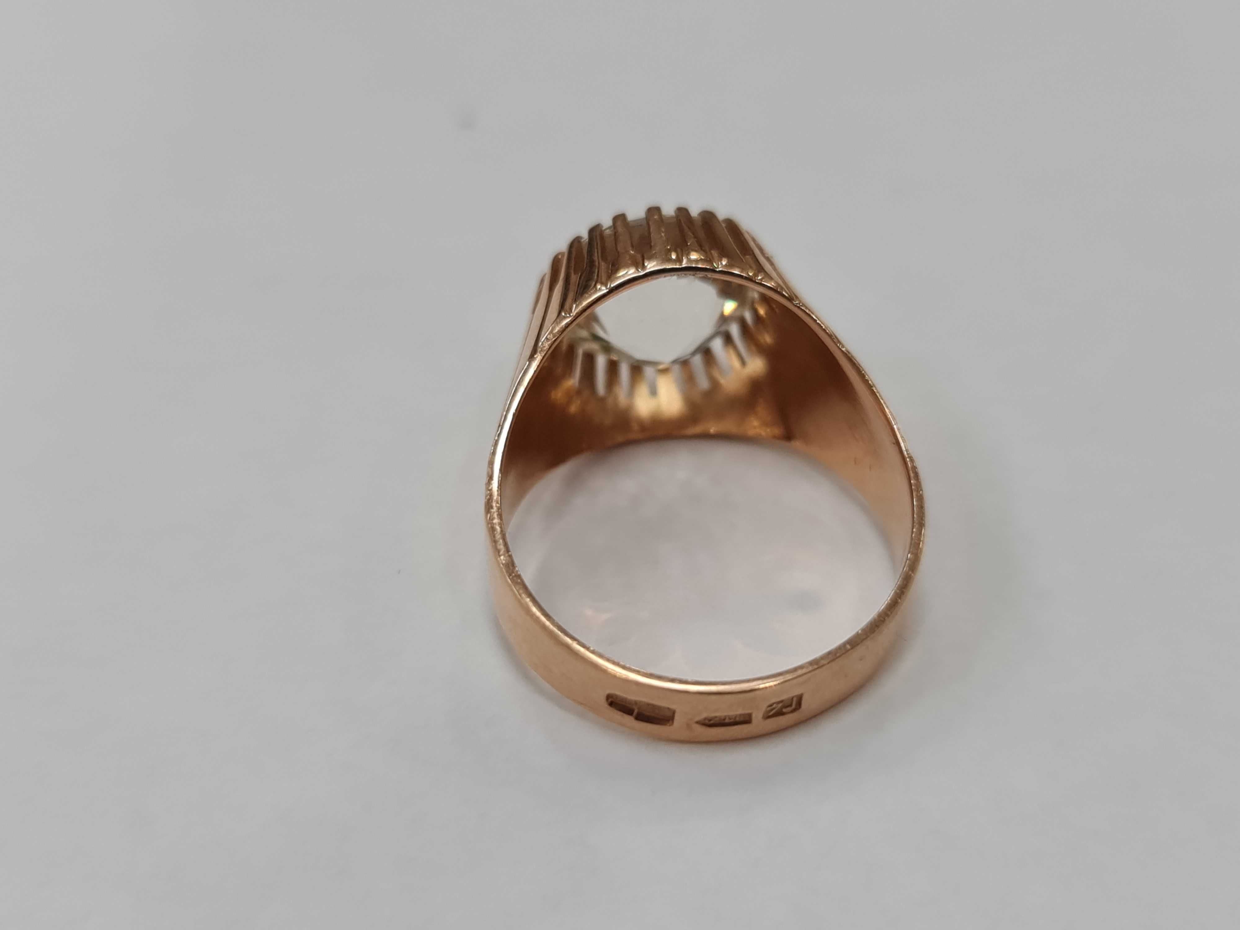 Wiekowy złoty pierścionek damski/ Radzieckie 583/ 6.21 gram/ R19