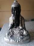 Buda prateado grande