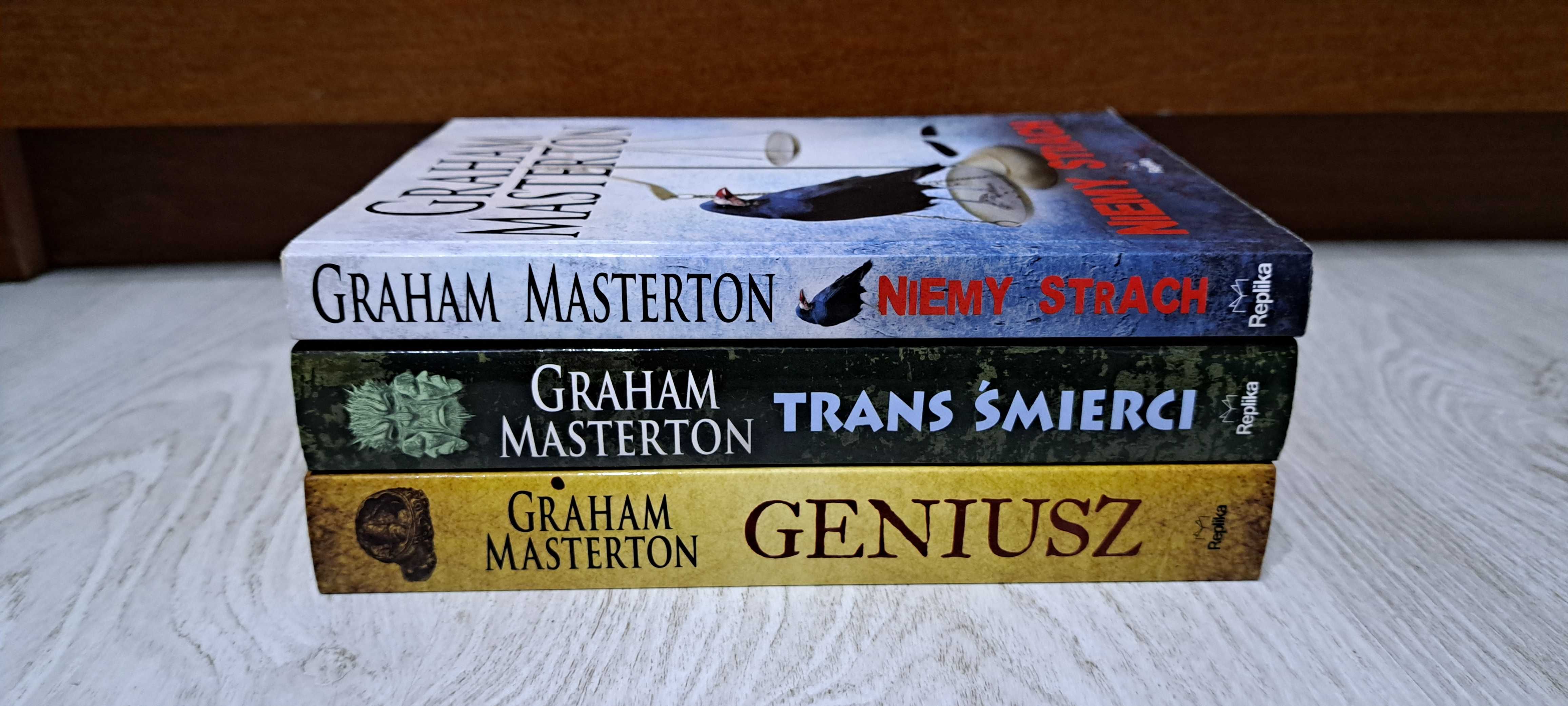 3x Graham Masterton Trans śmierci + Geniusz + Niemy strach