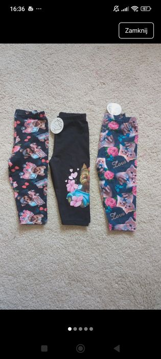 Nowe legginsy w kotki