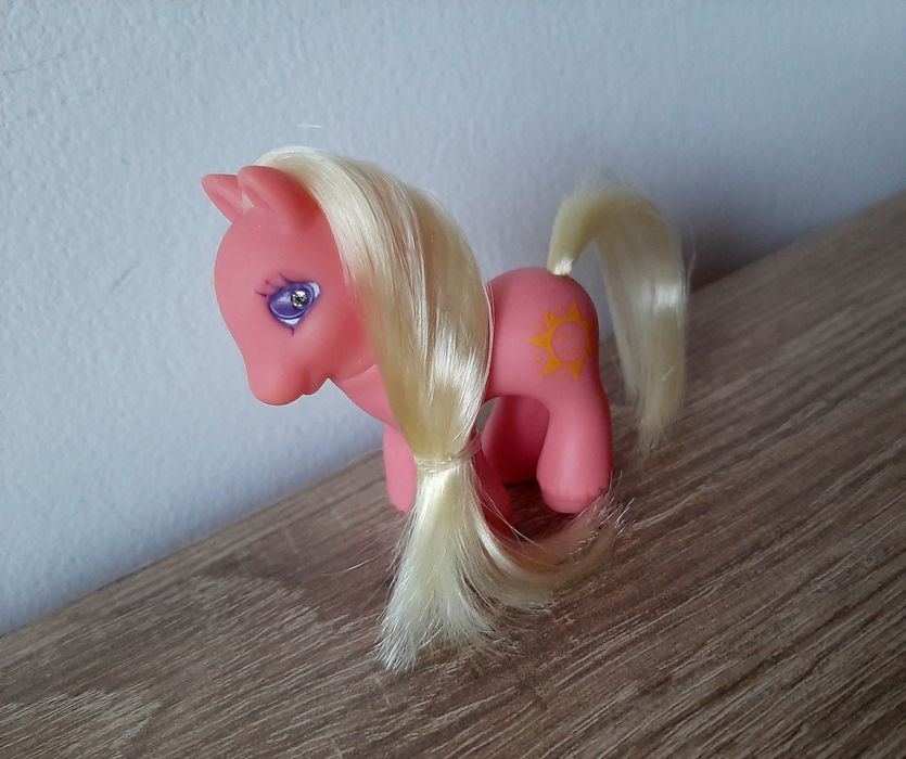 Mały Kucyk Baby Sunbeam My Little Pony G2 Różowy Żółty 2000 Sparkle