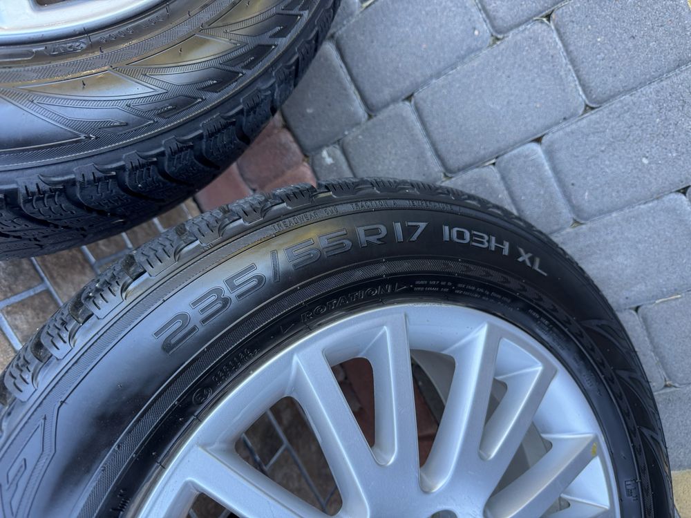 235/55 R17  103HXL.  Nokian диски з резиною Audi, VW Tiguan