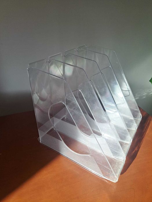 4x Porta-Revistas Esselte Europost Cristal