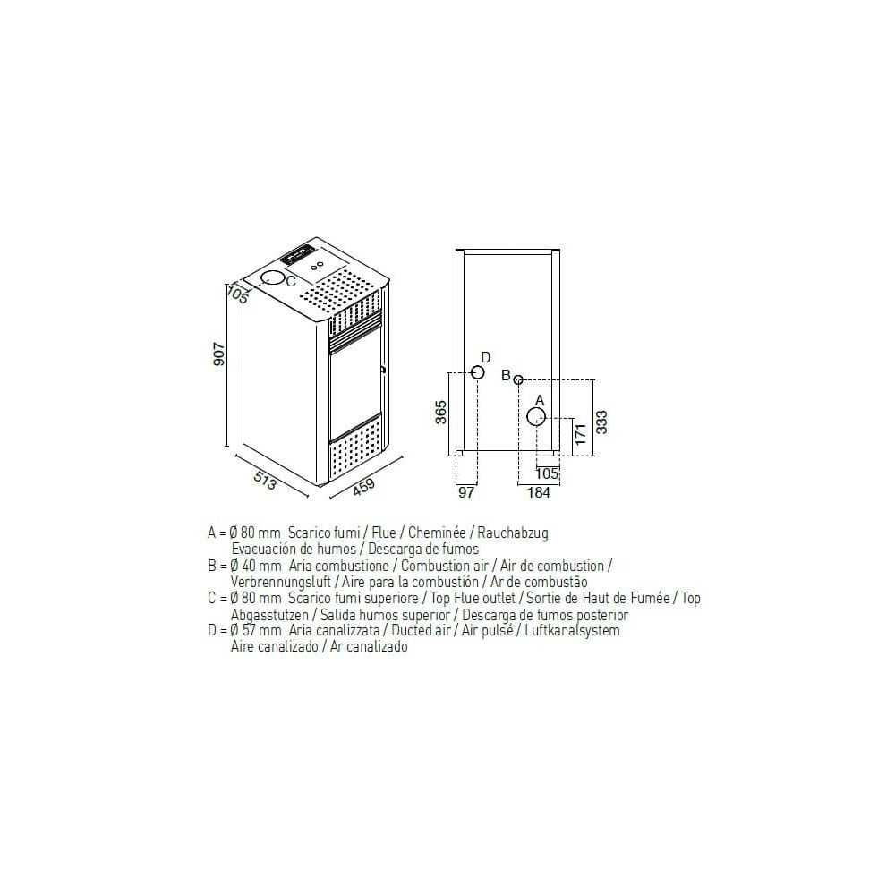 Piec na pelet piecyk kominek pellet Irma 9kW z DGP