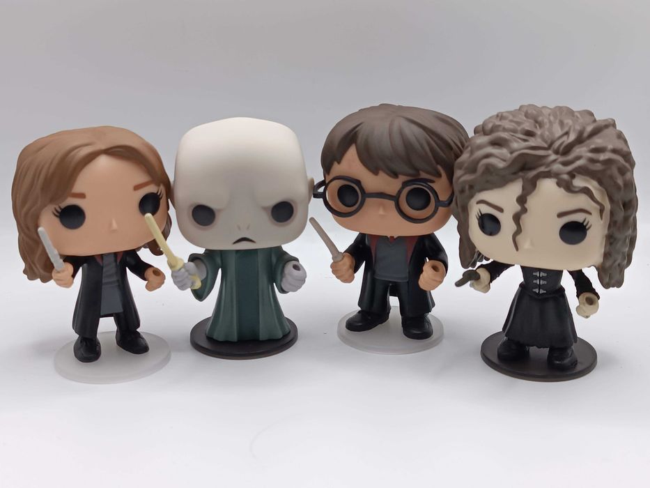 4x Figurki funko pop figurka Harry Potter, voldemort, bellatrix