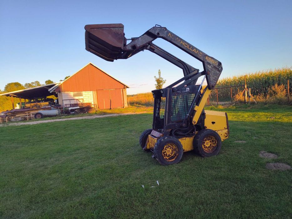 ŁADOWARKA NEW HOLLAND LX465 Z ŁYŻKĄ Super St Bobcat Schaffer Wiedemann