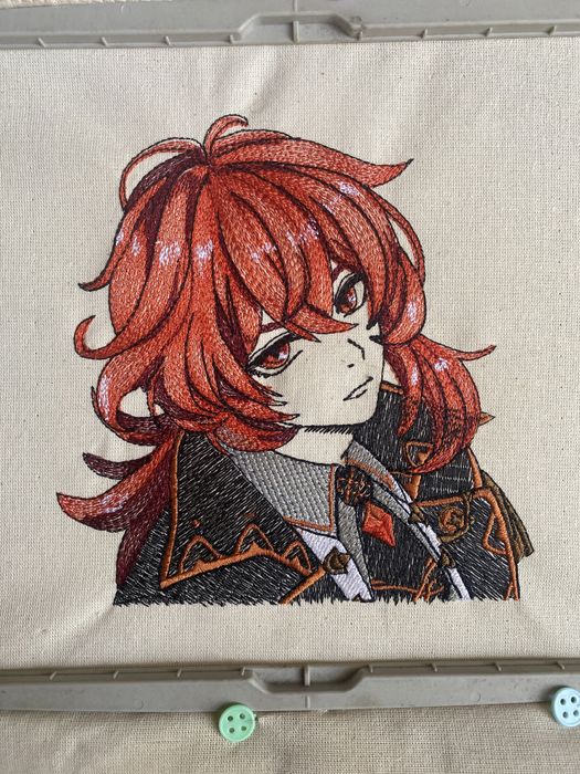 Шоппер з вишивкою Дилюк Genshin Impact