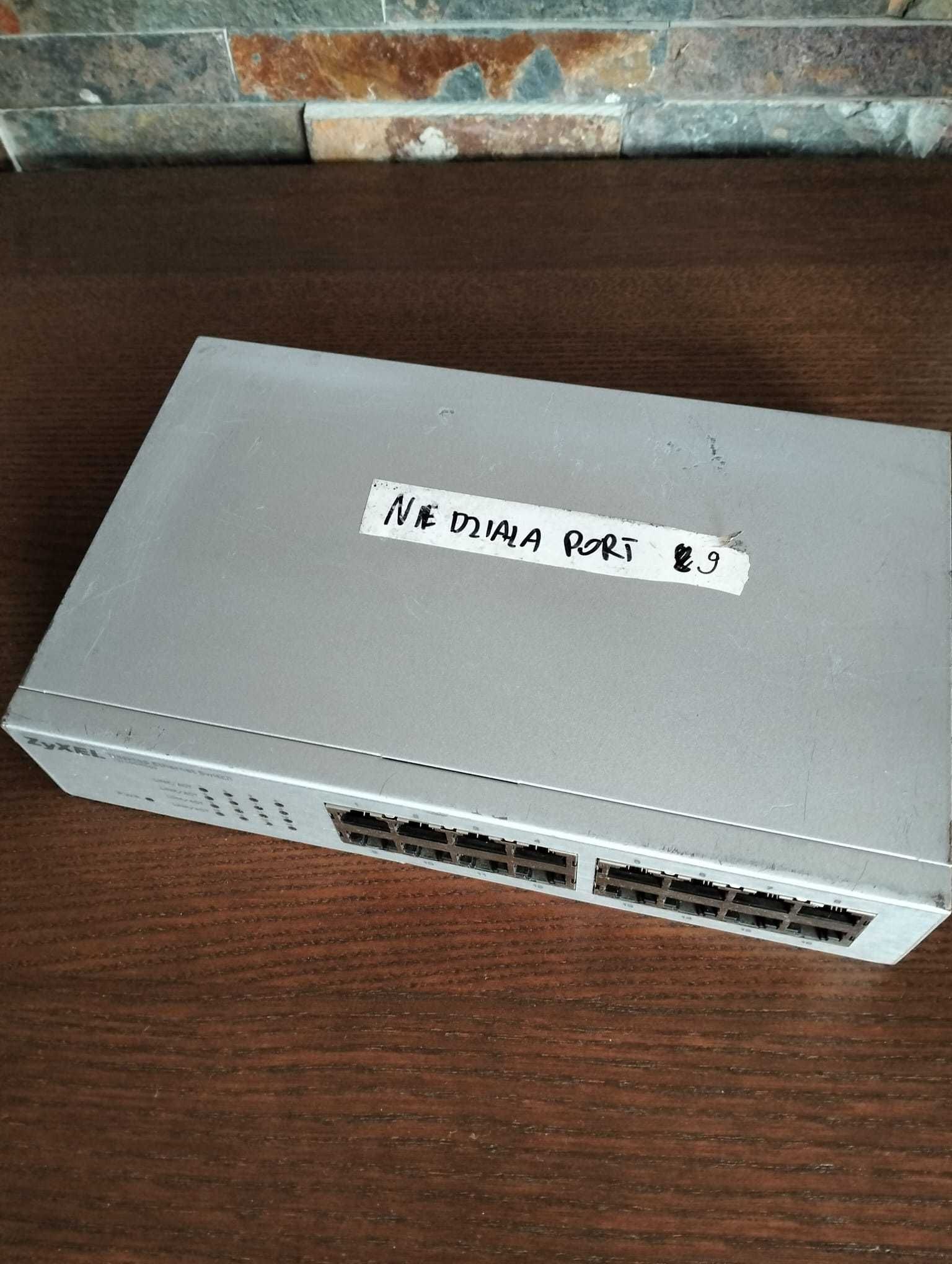 Switch ZyXEL ES-116P 16x 10/100 Mbps 1 port nie działa