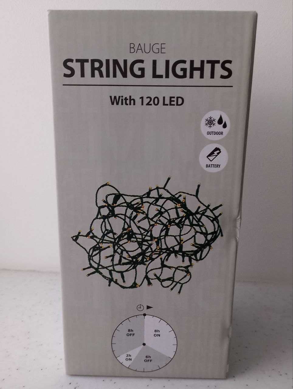 Нова гірлянда String Lights довжина 6,45 м, 120 LED