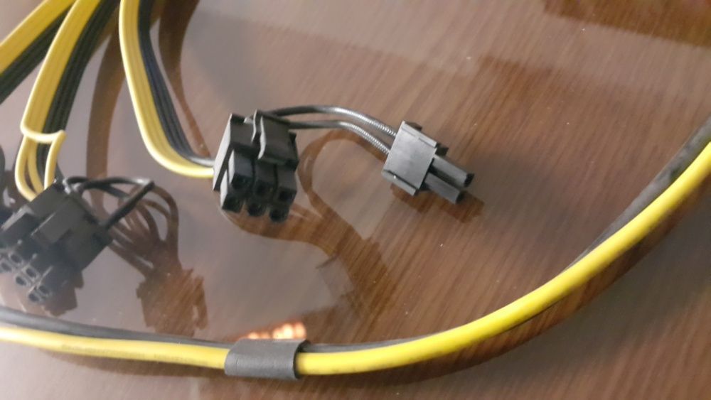 Kabel Przewód  zasilajacy do karta Graficzna 6-8 pinów  do  Bitcoin