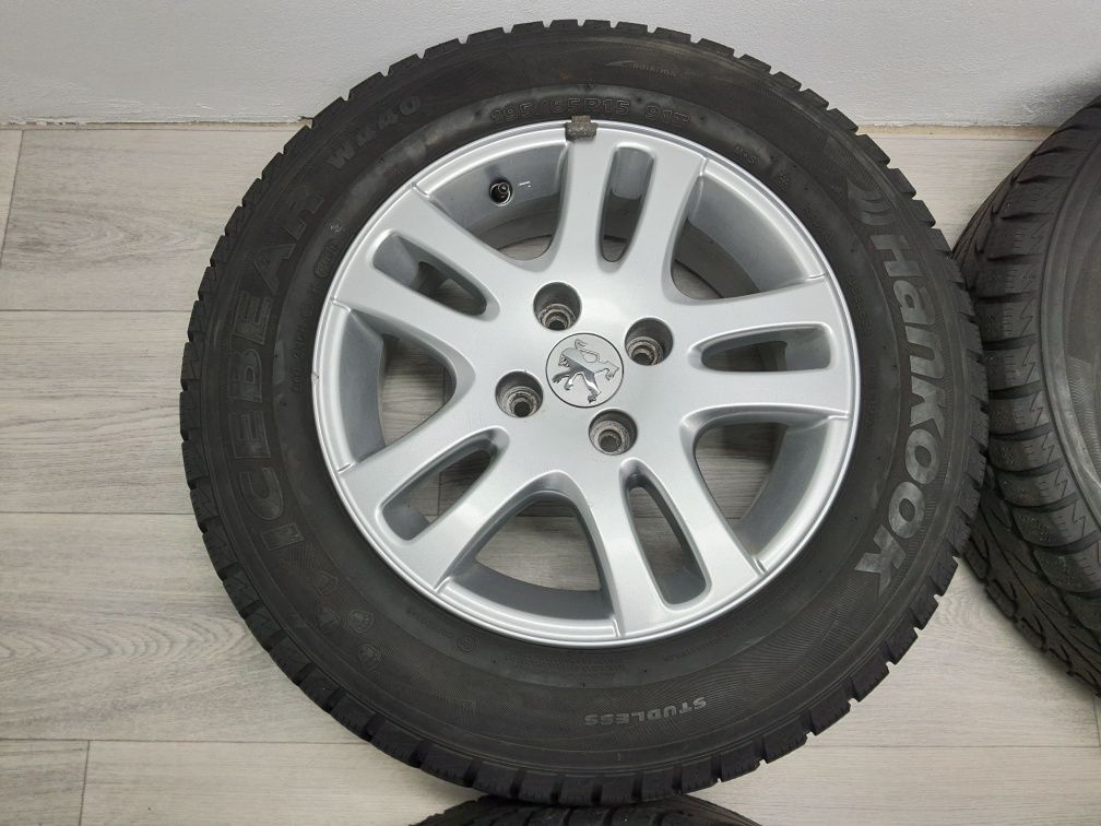 Диски р15 4/108 Peugeot,Citroen,Ford з гумою Hankook 195/65/15